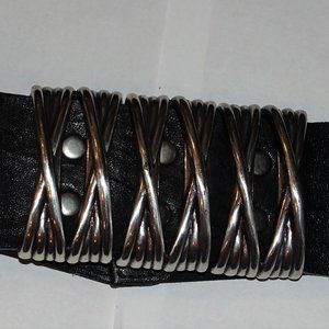 Streets Ahead Black Leather Belt